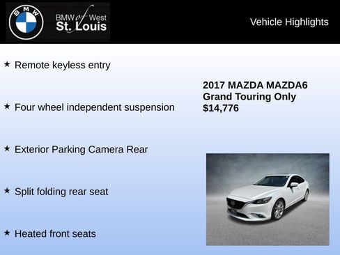 Used 2017 MAZDA MAZDA6 Grand Touring FWD image 7