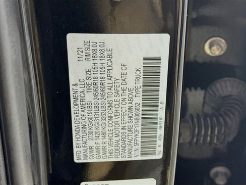 Used 2022 Honda Ridgeline Sport image 40