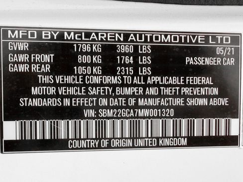 Used 2021 McLaren GT RWD image 19