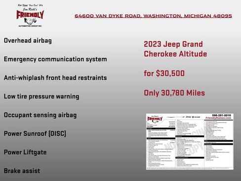 Used 2023 Jeep Grand Cherokee Altitude AWD/4WD image 8