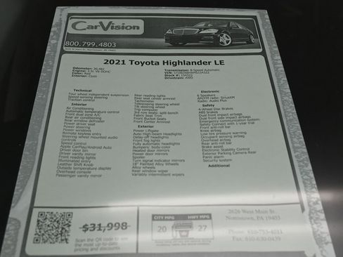 Used 2021 Toyota Highlander LE image 41