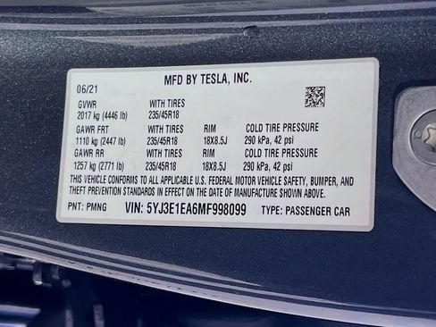 Used 2021 Tesla Model 3 Standard Range Plus RWD image 13