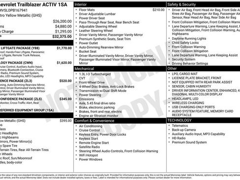 Used 2023 Chevrolet TrailBlazer ACTIV w/ Sun and Liftgate Package image 27