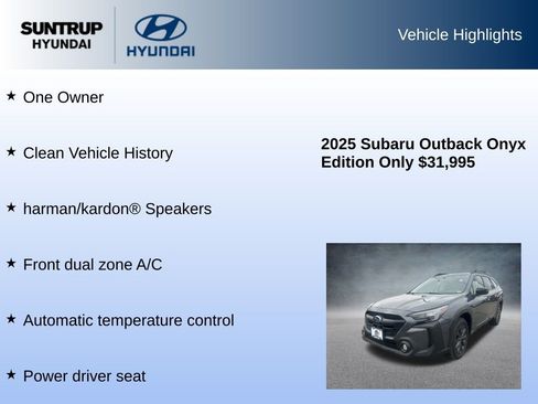 Used 2025 Subaru Outback Onyx Edition image 8