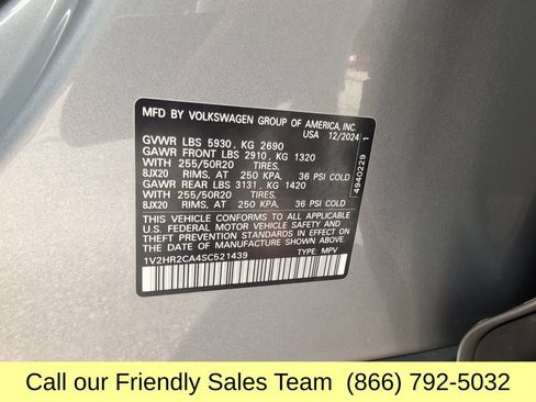 Used 2025 Volkswagen Atlas SE AWD/4WD image 27