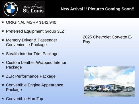 Used 2025 Chevrolet Corvette E-Ray AWD/4WD image 3
