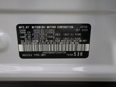 New 2026 Mitsubishi Eclipse Cross Black Edition AWD/4WD image 50