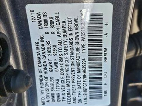 Used 2017 Honda Civic EX-L image 24