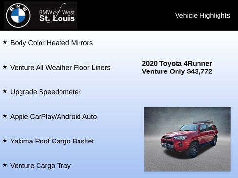 Used 2020 Toyota 4Runner Venture w/ Moonroof Package AWD/4WD image 16
