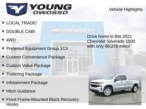Used 2021 Chevrolet Silverado 1500 Custom image 7