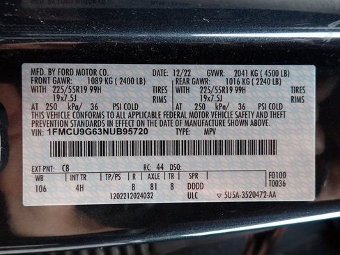 Used 2022 Ford Escape SE w/ SE Sport Appearance Package AWD/4WD image 22