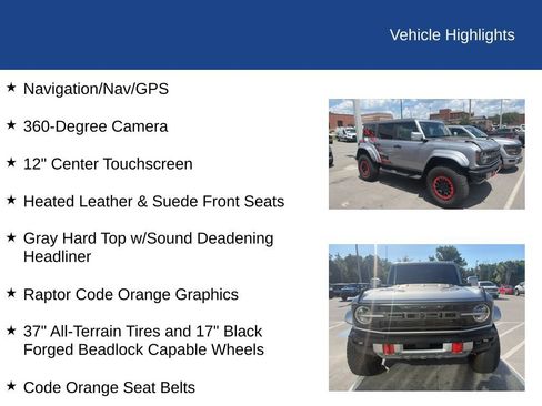 Used 2024 Ford Bronco Raptor AWD/4WD image 7