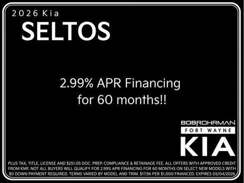 New 2026 Kia Seltos S AWD/4WD image 4