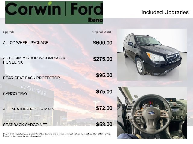 Used 2015 Subaru Forester 2.5i w/ Alloy Wheel Package AWD/4WD image 3