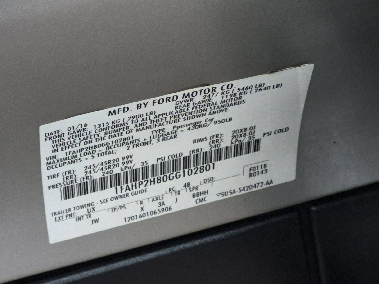 Used 2016 Ford Taurus SEL w/ Equipment Group 201A AWD/4WD image 33