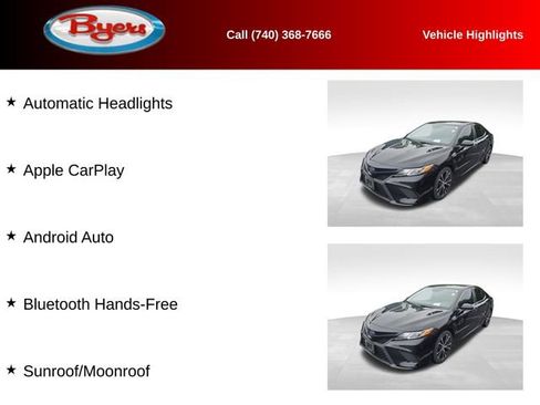 Used 2019 Toyota Camry SE w/ Sunroof Package FWD image 12