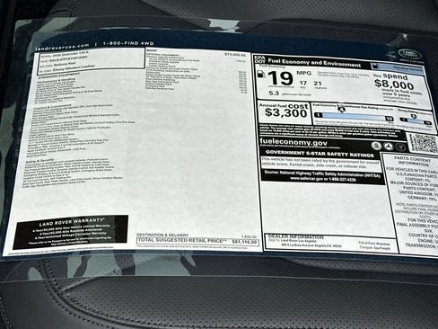 New 2026 Land Rover Defender 130 S AWD/4WD image 32