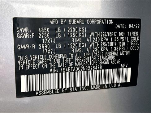 Used 2022 Subaru Outback Premium image 33