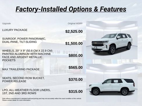Used 2023 Chevrolet Tahoe LT w/ Luxury Package AWD/4WD image 3