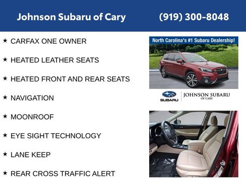 Used 2019 Subaru Outback 2.5i Limited w/ Popular Package #2 image 6