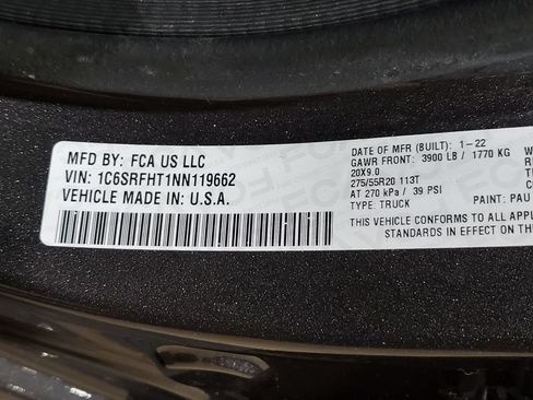 Used 2022 RAM 1500 Limited AWD/4WD image 46