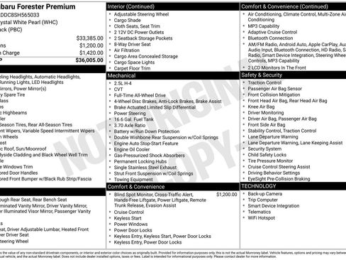 Certified 2025 Subaru Forester Premium AWD/4WD image 18