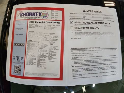 Used 2003 Chevrolet Corvette Coupe w/ Preferred Equipment Group image 31