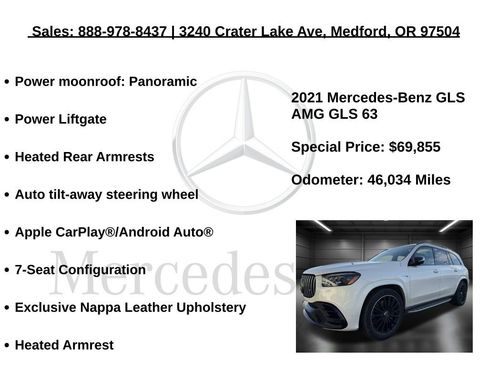 Certified 2021 Mercedes-Benz GLS 63 AMG 4MATIC image 10
