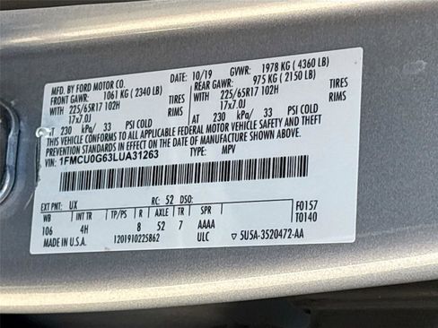 Used 2020 Ford Escape SE FWD image 32