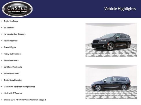 New 2026 Chrysler Pacifica Pinnacle w/ Trailer Tow Group FWD image 3