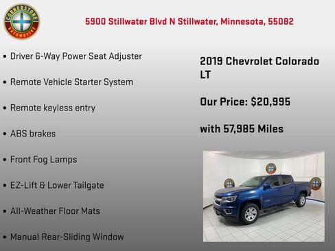 Used 2019 Chevrolet Colorado LT w/ LT Convenience Package RWD image 15