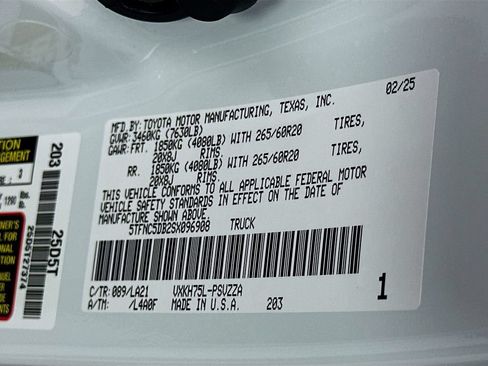 Certified 2025 Toyota Tundra Platinum AWD/4WD image 33