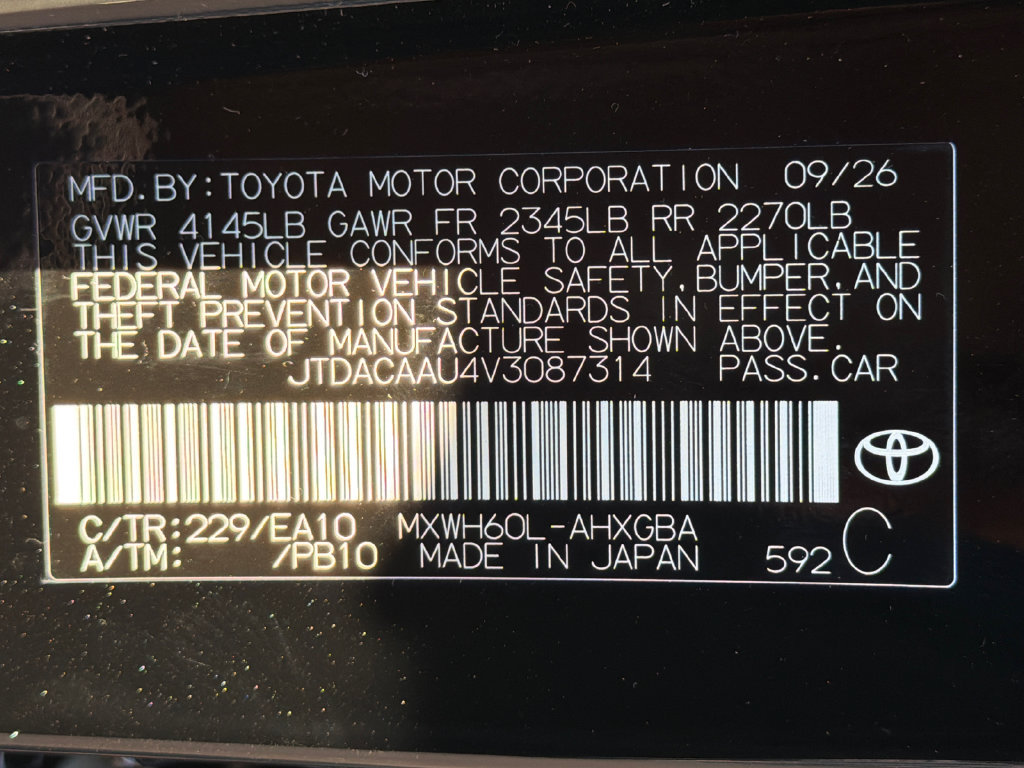 New 2027 Toyota Prius XLE FWD image 37