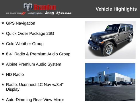 Used 2021 Jeep Wrangler Unlimited Sahara image 3