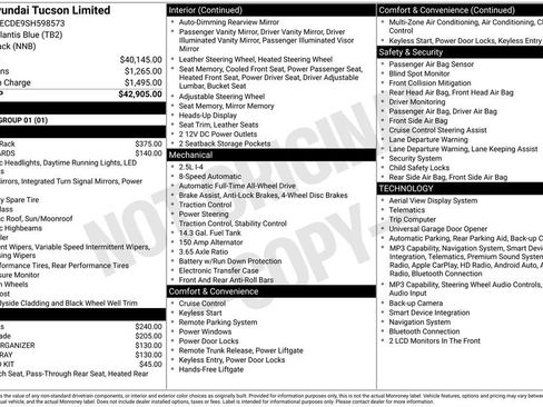 Used 2025 Hyundai Tucson Limited AWD/4WD image 27