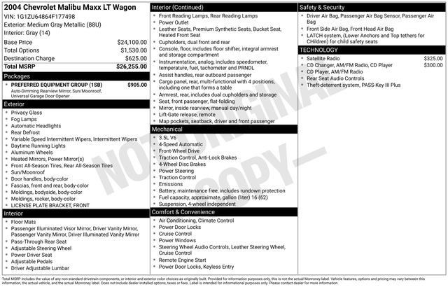 Used 2004 Chevrolet Malibu LT w/ Preferred Equipment Group FWD image 51