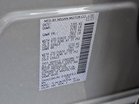 Certified 2024 Nissan Murano SV w/ SV Midnight Edition Package image 27