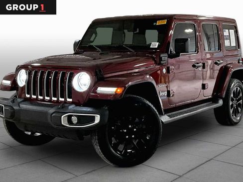 Used 2021 Jeep Wrangler Unlimited Sahara w/ Safety Group AWD/4WD image 1