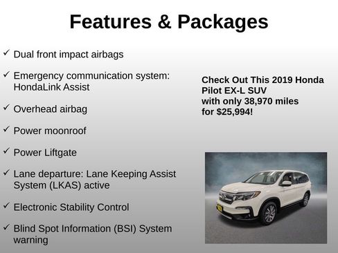 Certified 2019 Honda Pilot EX-L image 20