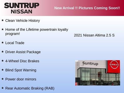 Used 2021 Nissan Altima 2.5 S w/ Driver Assist Package FWD image 2