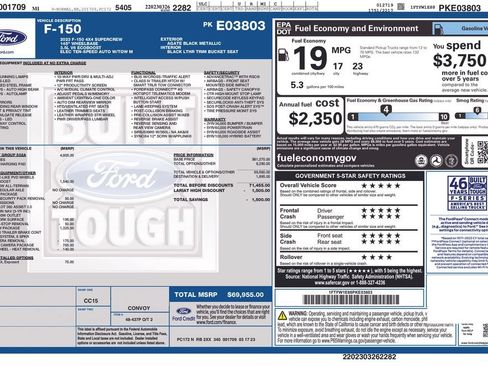 Certified 2023 Ford F150 Lariat w/ Equipment Group 502A High AWD/4WD image 6