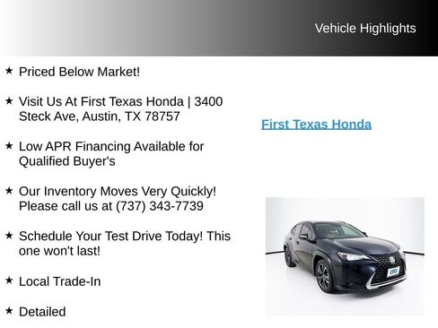 Used 2020 Lexus UX 200 FWD image 10