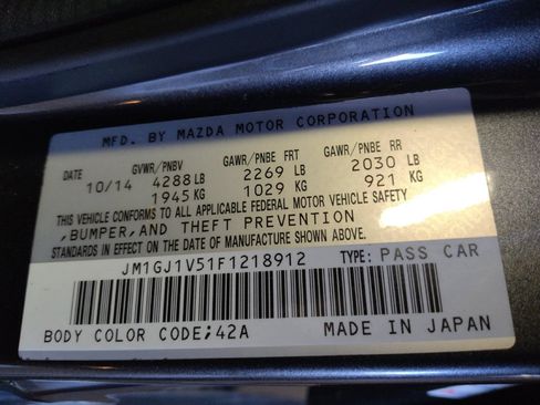 Used 2015 MAZDA MAZDA6 Touring FWD image 33