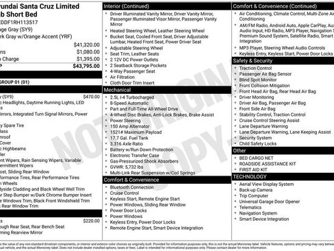 Certified 2024 Hyundai Santa Cruz Limited AWD/4WD image 41
