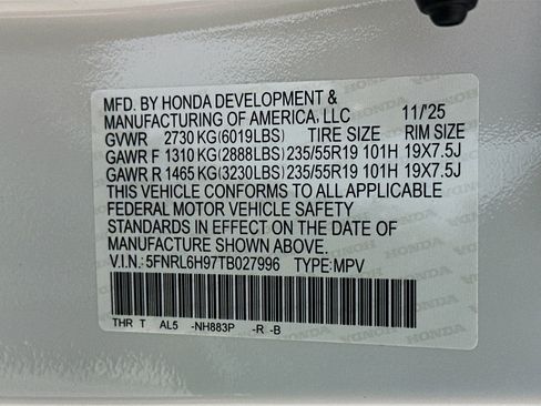 New 2026 Honda Odyssey Elite image 33