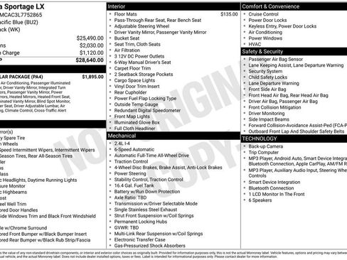 Used 2020 Kia Sportage LX w/ LX Popular Package AWD/4WD image 31