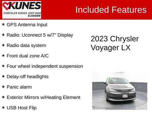Used 2023 Chrysler Voyager LX FWD image 3