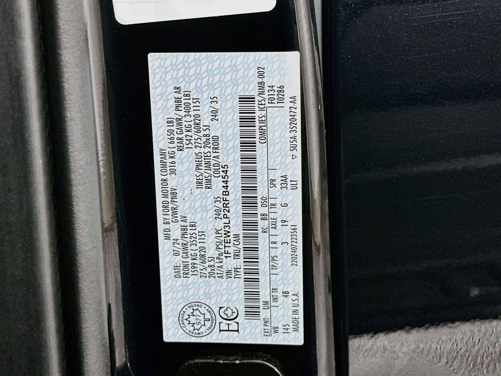 Used 2024 Ford F150 XLT w/ Equipment Group 303A High AWD/4WD image 24