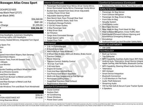 Used 2023 Volkswagen Atlas Cross Sport SE AWD/4WD image 5
