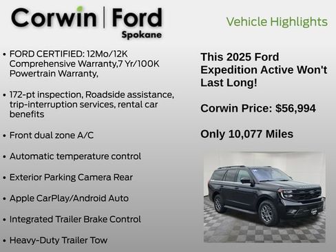 Certified 2025 Ford Expedition Active image 7